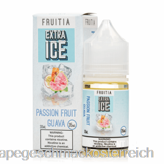 Passionsfrucht-Guave – Extra Eis – Fruitia-Salze – 30 Ml, 35 Mg Vape-Geschmack